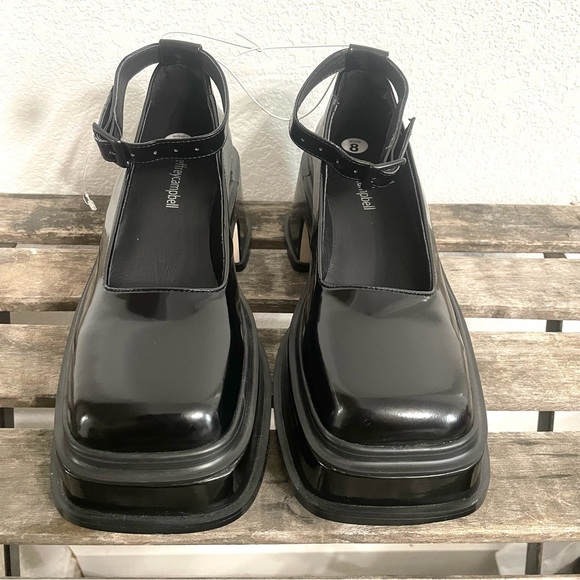 Jeffrey Campbell Womens Shoes Black Mary Jane Platform Empath Platform Size 8 - Picture 3 of 8